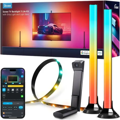 Govee H605A TV Backlight Kit 2 / LED panely / 48W / 425lm / BT / WiFi / RGBIC 