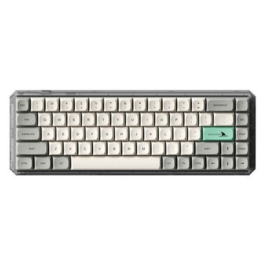 Darmoshark K5 Light luxury version sivá / Herná bezdrôtová klávesnica / mechanická / USB / 2.4G 