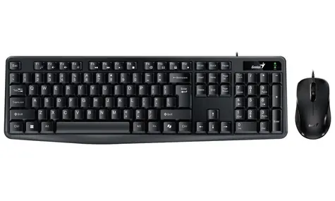 Genius KM-170 čierna / Drôtový set / Copilot / USB / CZ+SK layout