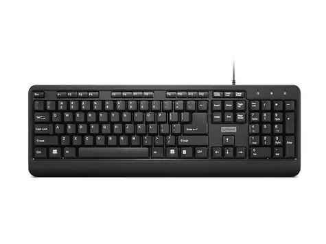 Lenovo 160 čierna / Klávesnica / membránová / USB-A / US
