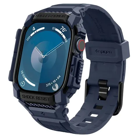Spigen Rugged Armor Pre Ochranné púzdro pre Apple Watch 2024 42mm navy blue