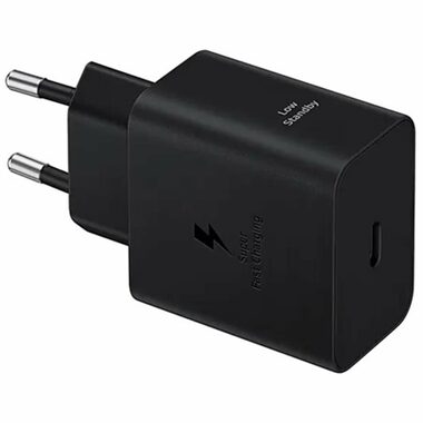 Samsung Nabíjačka do siete s káblom USB-C (45W) čierna / Kábel USB-C/USB-C (1.8m)