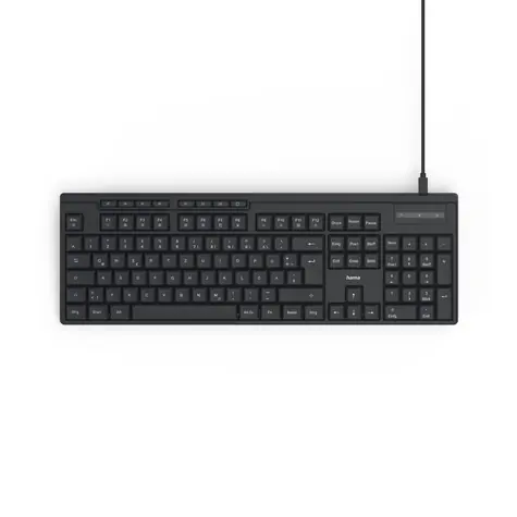 HAMA CK-200 klávesnica čierna / drôtová / USB-A/C / 1.8m / CZ & SK