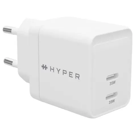 Hyper HyperJuice GaN USB-C nabíjačka 35W biela / 2x USB-C / PD