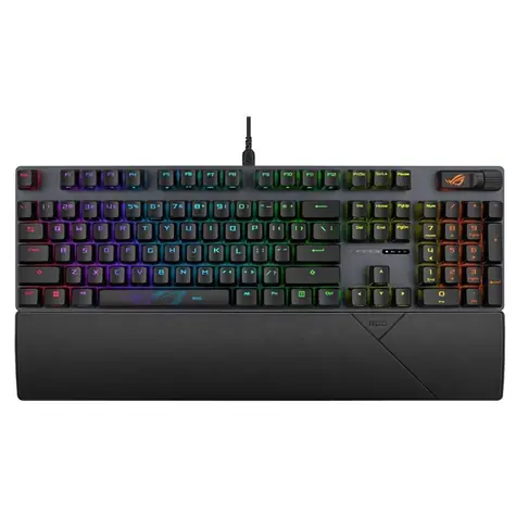 Asus ROG STRIX SCOPE II čierna / herná klávesnica / mechanická / drôtová / spínače ROG RX RED / US