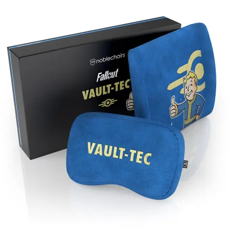 noblechairs Sada vankúšov z pamäťovej peny - Fallout Vault-Tec Edition / pre stoličky EPIC & ICON & HERO & Legend