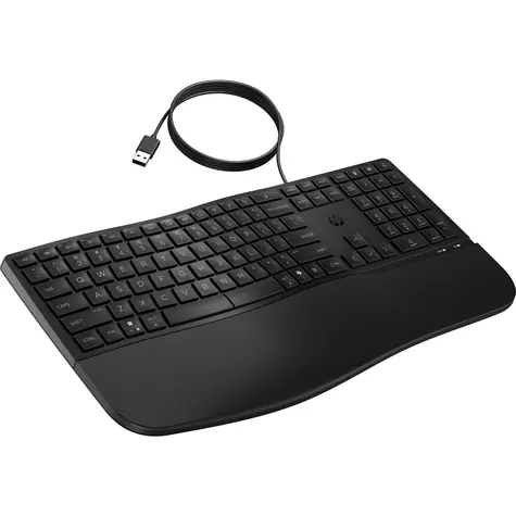 HP 480 Comfort čierna / drôtová klávesnica / membránová / USB / CZ-SK Layout / 1.5m