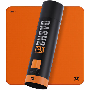 Fnatic DASH V2 MAX XL oranžová / herná podložka pod myš / 480 x 480 x 6 mm