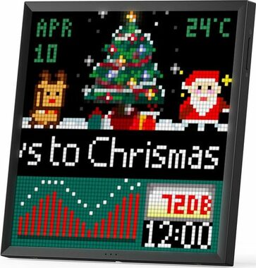Divoom Pixoo 64 čierna / Programovateľná LED obrazovka / 64x64 cm 
