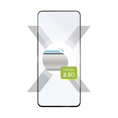 FIXED Ochranné tvrdené sklo Full-Cover pre Oppo Reno12 F / lepenie cez celý displej / čierne