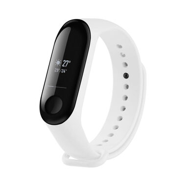 FIXED Silikónový remienok Silicone Strap pre XIAOMI Mi Band 3/4 biely