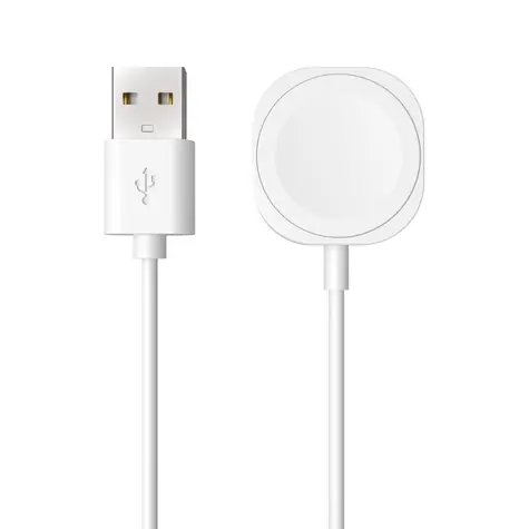 FIXED Nabíjací USB-A kábel pre Apple Watch biely