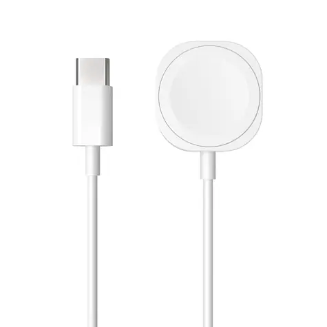 FIXED Nabíjací USB-C kábel pre Apple Watch biely