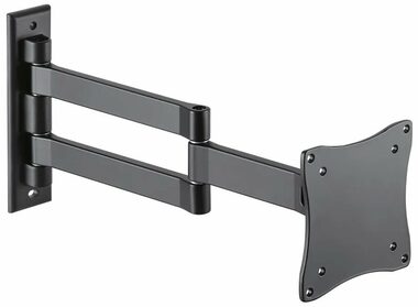 Neomounts FPMA-W830BLACK čierna / Držiak displeja na stenu / 10-27" / sklopný / 3 čapy / VESA 100x100 / nosn. 12kg