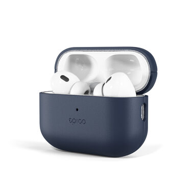 Epico Leather case Ochranné kožené púzdro pre Apple Airpods Pro 2 modrá