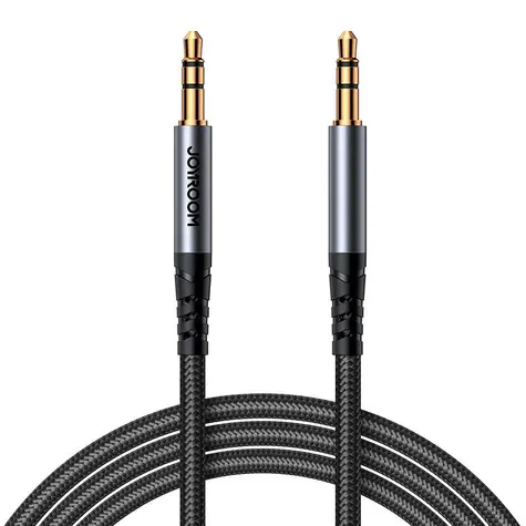Joyroom SY-A08 Kábel Jack 3.5mm (M) - Jack 3.5mm (M) 1.2m čierna 