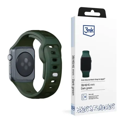 3mk Silicone Watch Strap pre Apple 38/40/41 mm Dark Green