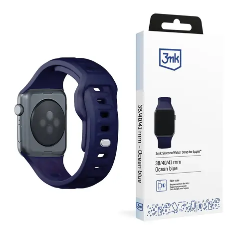 3mk Silicone Watch Strap pre Apple 38/40/41 mm Ocean Blue