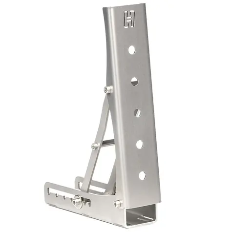 Heusinkveld Rest Pedal strieborná / Podnožka pre závodné simulátory / 4 mm 