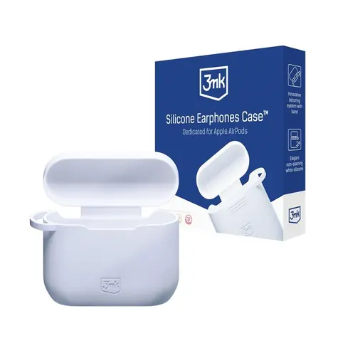 3mk Silicone AirPods Case silikónové púzdro pre AirPods 3 gen. biela