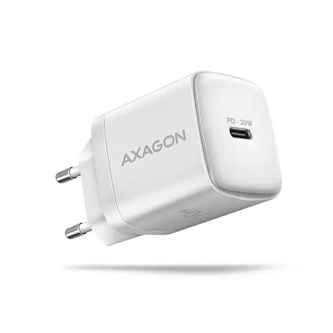 Axagon ACU-PD20W biela / nabíjačka do siete / 1x USB-C / 20W 