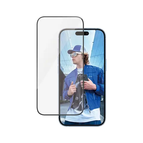 PanzerGlass Tvrdené sklo UWF s aplikátorom pre Apple iPhone 16/15 čierna