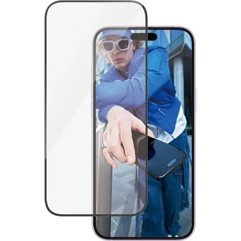 PanzerGlass Tvrdené sklo UWF s aplikátorom pre Apple iPhone 16 PLUS/15 PLUS čierna