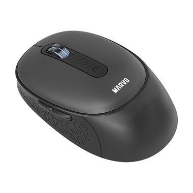 Marvo WM111 čierna / Bezdrôtová myš / optická / 1600 DPI / 6 tlačidiel / USB 2.4GHz / Bluetooth 