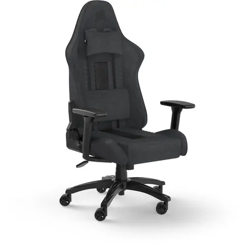 Corsair TC100 Relaxed (Látková) čierno-šedá / Herná stolička / Látková / nastaviteľná výška a uhol / nosnosť 120kg