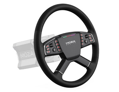 Moza TSW Truck Wheel Lenkrad čierna / Závodný volant pre nákladné vozidlá / 40 cm / 18 tlačidiel 