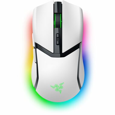 Razer Cobra Pre biela / herná bezdrôtová myš / optická / 30000 DPI / 8 tlačidiel / USB-C / USB dongle