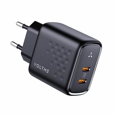 VOLTME Revo 45 Duo CC 45W čierna / GaN / 45W / 2x USB-C 