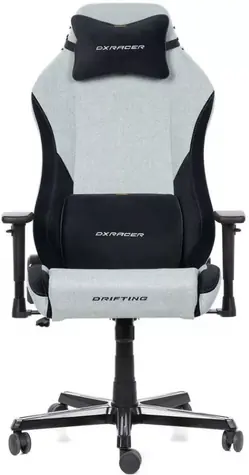 DXRacer DRIFTING Herná stolička šedo-čierna látková / 122-132 cm / látka / 125 kg / 3D-Područky