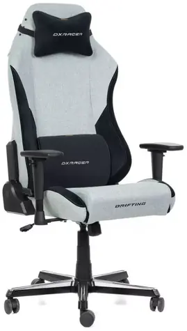 DXRacer DRIFTING XL Herná stolička šedo-čierna látková / 130-140 cm / látka / 125 kg / 3D-Područky