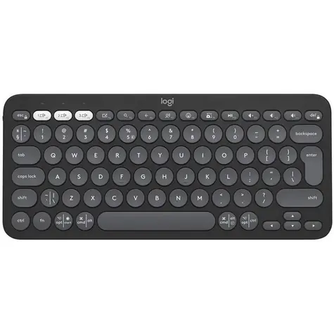 Logitech K380s Pebble Keys 2 šedá / Bezdrôtová klávesnica / BT / USB / CZ&SK Layout