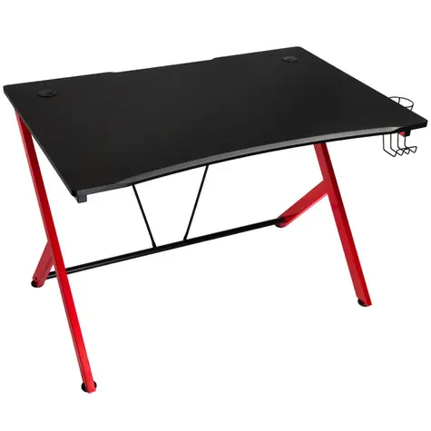 Nitro Concepts D12 čierno-červená / Herný stôl / Š: 116 cm / V: 75 cm / H: 76 cm / nosnosť 60 kg 