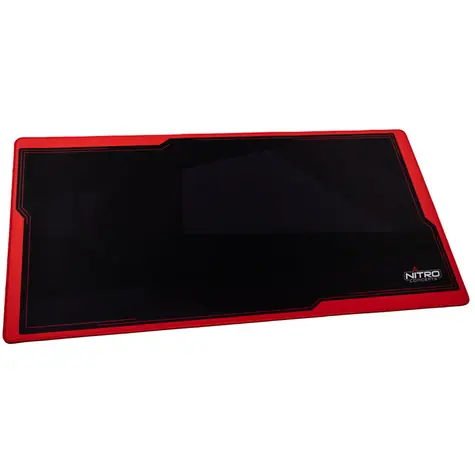 Nitro Concepts Deskmat čierno-červená / Herná podložka pod myš / 1200x600mm 