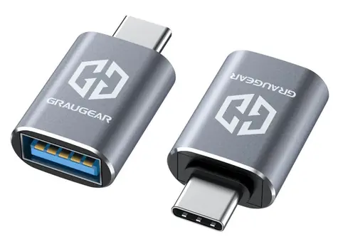 Graugear Adaptér USB-C(M) - USB-A(F) hliník 