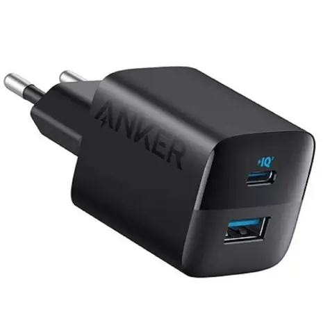 Anker 323 čierna / univerzálna nabíjačka / 1x USB-C / 1x USB-A / 20W