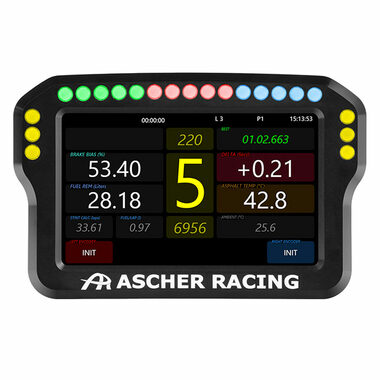 Ascher Racing Dashboard 4" / displej na volanty / 800x400 / 60Hz / USB-C
