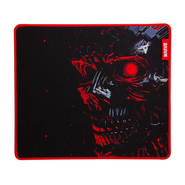 Marvo Noob M čierno-červená / herná podložka pod myš / 350 x 300 x 3 mm