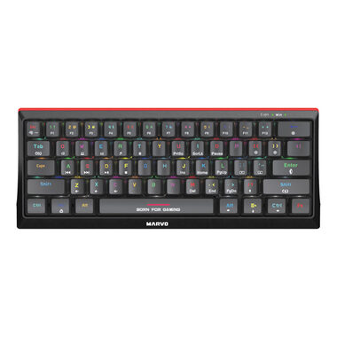 Marvo Hecate 61B (US) čierna / mechanická klávesnica / RGB / USB / US Layout 