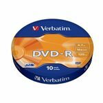 Verbatim DVD R 4.7 GB 16x 10-spindl RETAIL / 120min 