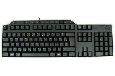 Rozbalené - DELL KB-522 HUN čierna / Multimediálna klávesnica / maďarská / QWERTZ / USB / rozbalené