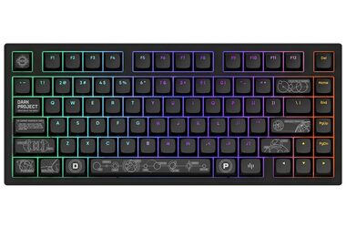 Dark Project ALU81A Terra Nova Wireless čierna / herná klávesnica / mehanická / spínače g3ms Moonstone / RGB / BT & 2.4GH