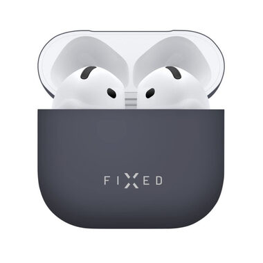 FIXED Ultratenké silikónové puzdro Silky pre Apple AirPods 4 čierne
