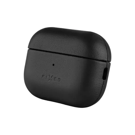FIXED Kožené puzdro PodsLeather s podporou MagSafe pre Apple AirPods Pro 2/Pro 2 (USB-C) čierne