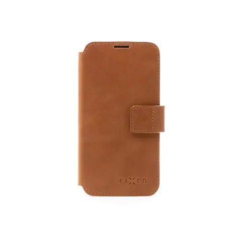 FIXED Kožené puzdro typu kniha ProFit pre Samsung Galaxy M13 5G hnedé