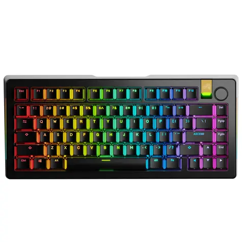 Glorious GMMK 3 Pro HE Wireless 75% - Fox HE ANSI čierna / herná 75% TKL / USB-C + BT / ANSI (US) / Fox HE / RGB / 1.4m