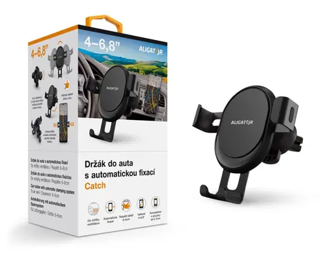 Aligator Držiak do auta s automatickou fixáciou HA18 Catch do ventilačnej mriežky / univerzálny